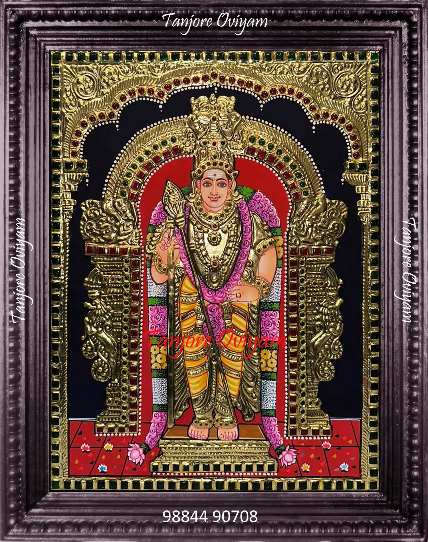 Authentic Murugan Tanjore Painting